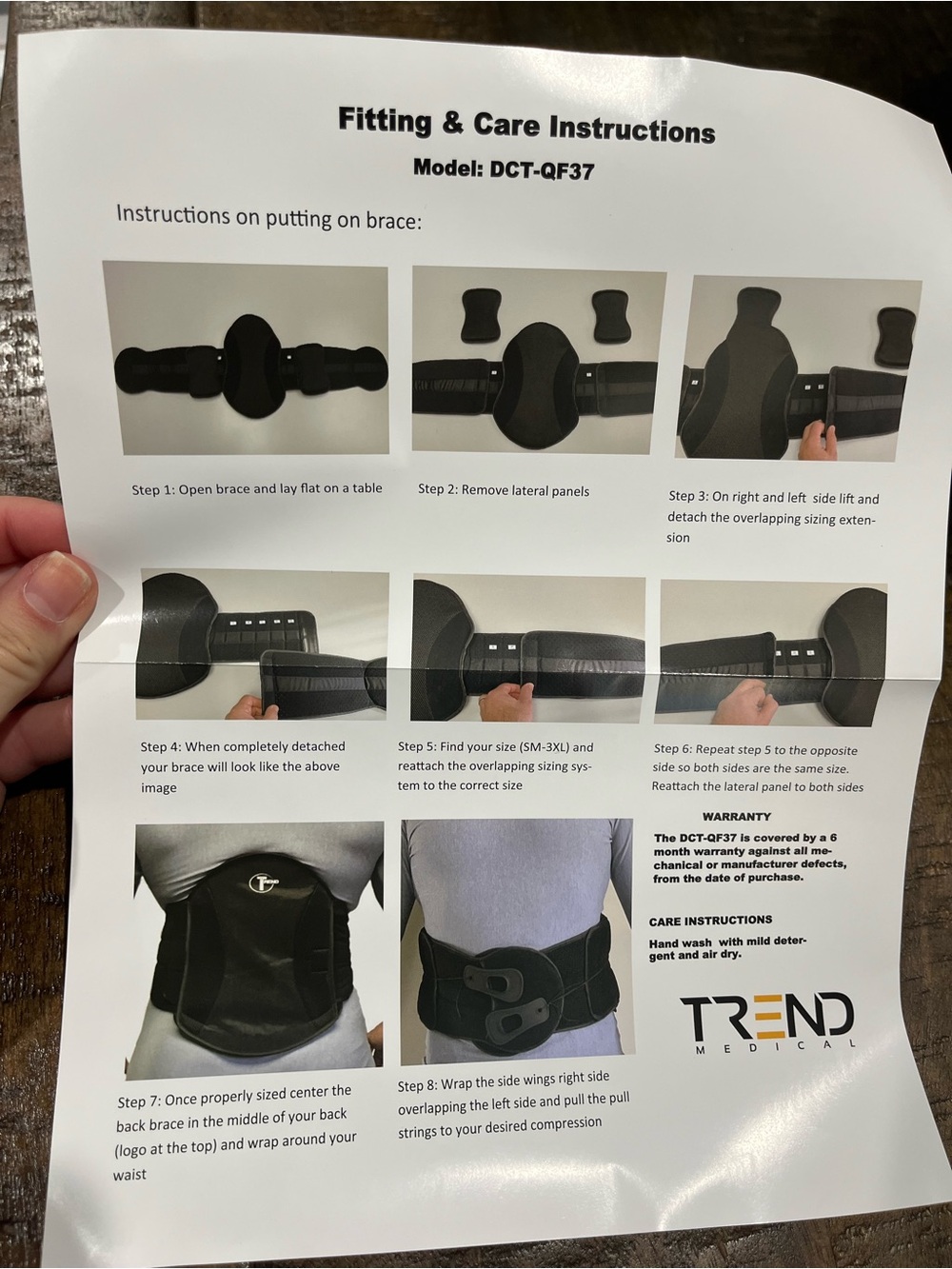 Trend Medical Lower Back Brace